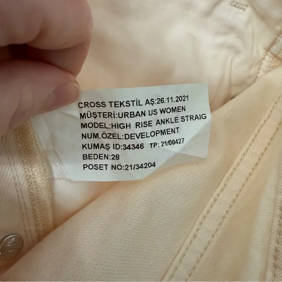 We The Free Cream High Ride Straight Leg Jeans - Picture 4 of 6